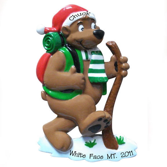 Travel Hiker Personalized Christmas Ornament DO-IT-YOURSELF