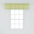 thumbnail image 2 of Ambesonne Hen and Chicks Valance Pack of 2, Chicken and Rooster, 54"X12", Green Pink, 2 of 3