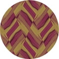 thumbnail image 1 of Ahgly Company Machine Washable Indoor Round Transitional Bright Maroon Red Area Rugs, 4' Round, 1 of 7