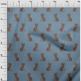 thumbnail image 2 of oneOone Polyester Lycra Fabric Cat Ikat Printed Craft Fabric BTY 56 Inch Wide, 2 of 4