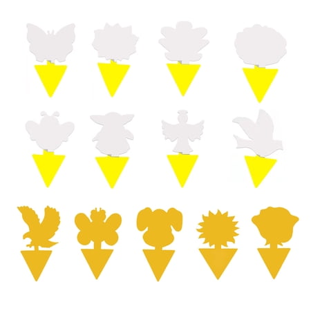 tooloflife Fungus Gnat Sticky Trap Sticky Fungus Gnat Killer Plant Insect Mosquitos Flies Catcher Yellow