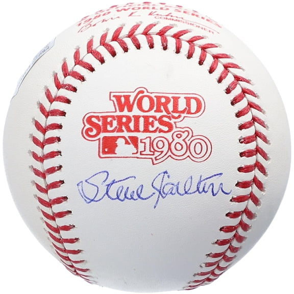 Steve Carlton Philadelphia Phillies Autographed 1980 World Series Logo Baseball - Fanatics Authentic Certified