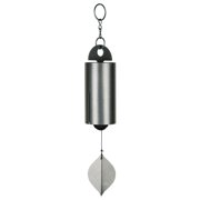 Woodstock Chimes Heroic Windbell Wind Chime for Outside 24 Inch Medium Grey Deep Tone Sound Outdoor Decor for Patio Porch Garden