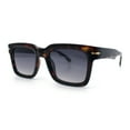 thumbnail image 4 of Gentlemanly Retro Thick Horn Rim Oversized Plastic Fashion Sunglasses Tortoise - Smoke, 4 of 8