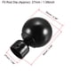 thumbnail image 2 of Tapa de bola de hierro para terminales de varilla de cortina de 27mm, color negro, 90mm x 60mm, 2 of 2