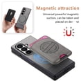 thumbnail image 3 of Decase Case for Samsung Galaxy Z Fold 7, Shockproof Magnetic Leather Wallet Phone Case with Card Holder,Gray, 3 of 7
