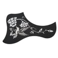thumbnail image 4 of Self Adhesive Guitar Pick Guards, Acoustic Guitar Pickguard Protect From Scratches Hummingbird  Pattern  For Guitarist For Maintenance Silver, 4 of 8