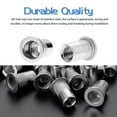 thumbnail image 4 of Stainless Steel Rivet Nuts, Flat Head with Threaded Insert Rivet Nuts Assorted, 4 of 5