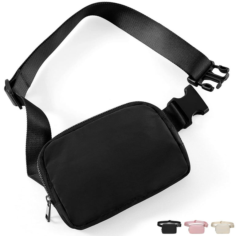  Belt Bag Waist Pack Bum Bag Crossbody Fanny Pack for Women and  Men with Adjustable Strap Small Waist Pouch for Travel Workout Running  Hiking(Black) : Sports & Outdoors