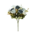 thumbnail image 2 of Reduced Price Latrodar Fake Flowers in Vase Simulated Flowers Roses Fake Flowers Bundle Wedding Weather Resistant Decorative Ornaments Navy 10.8x8 Inch, 2 of 5