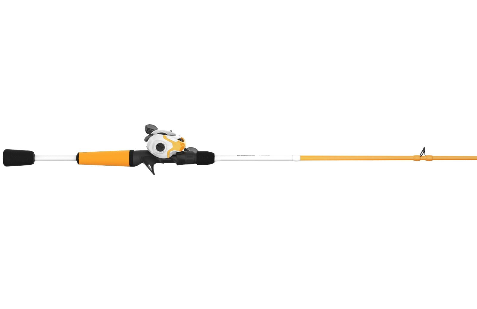 Zebco Roam Baitcast Reel and Fishing Rod Combo, 6-Foot 6-Inch 2-piece Rod, Size 100 Reel, Left-Hand Retrieve, Orange
