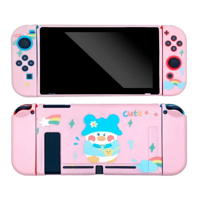 Étui Compatible avec Nintendo Switch, Coque de Protection Souple et Dockable pour Nintendo Switch