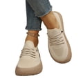 thumbnail image 4 of Willtoo Women’s Quilted Knit Slip-On Shoes Breathable Casual Platform Loafers Comfortable Non-Slip Walking Sneakers, 4 of 7