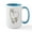 White/Blue Inside, variant on CafePress - Cute Alpaca Large Mug - 15 oz Ceramic Large White Novelty Mug