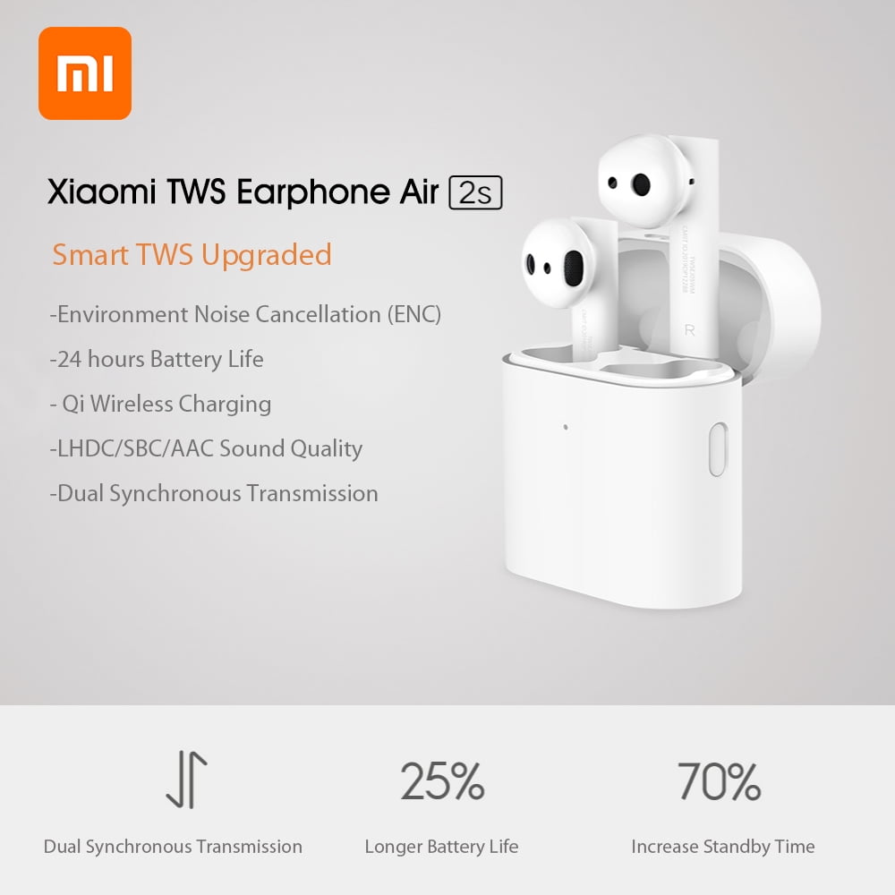 Xiaomi TWS Earphone Air 2S ENC Noise Reduction BT 5.0 True Wireless ...