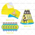 thumbnail image 4 of SpongeBobs SquarePants Party DIY Decorations Patrick Star Paper Plate Cups Banner Cake Topper Towels Straw Mask Decor Supplies, 4 of 5