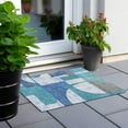 thumbnail image 6 of Addison Rugs Chantille Indoor/Outdoor Transitional Mid Century Teal Washable Rectangle Rug, 1'8" x 2'6", 6 of 6