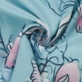 thumbnail image 5 of CHUANK Robes d'Été pour Femmes 2022 Robes Décontractées de Plage pour Femmes Mode Bohème Imprimé Col Rond Décontracté Manches Courtes Longueur Genou Robe Grande Taille Robes de Vacances Mini Robes d'Été Légères, 5 of 5