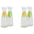 thumbnail image 1 of 4 Piezas Garrafas de Agua de Plástico de 1 L con Tapas Abatibles Blancas, Jarras Inastillables Reciclables Y de Alimenticio, Tarro de Jugo, 1 of 5