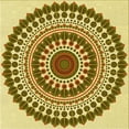 thumbnail image 1 of Ahgly Company Machine Washable Indoor Square Transitional Dark Bronze Brown Area Rugs, 6' Square, 1 of 7