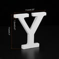 thumbnail image 2 of Unique Bargains Unfinished Wooden Letters Y 4.3 Inch Wooden Alphabet Letters Decoration for DIY, 2 of 5
