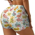 thumbnail image 2 of Sigee Boho Bunny Print Women's High Waist Workout Shorts - Squat Proof, Tummy Control, Yoga and Gym Activewear-X-Large, 2 of 9