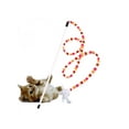 thumbnail image 1 of Kitten Toy Cat Feather Bell Wand Teaser Rod Interactive Play Pet Toys Gift, 1 of 5