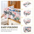 thumbnail image 2 of Yayeee Collapsible Cube Storage Bin with Lid Fabric Closet Decorative Basket with Handles, Flowers and Leaves, 2 of 7