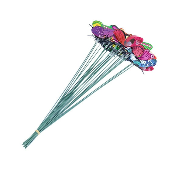 Dengmore Butterfly Stakes Outdoor Yard Planter Flower Pot Bed Garden Decor Butterflies for Home