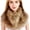 Brown, variant on Faux Fur Collar Scarf for Winter, Soft Plush Shawl Neck Warmer Wrap, Fluffy Fake Fur Collar for Coats, Jackets, Costume