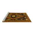 thumbnail image 2 of Ahgly Company Machine Washable Indoor Round Persian Yellow Traditional Area Rugs, 5' Round, 2 of 4