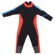 thumbnail image 1 of Traje de baño para niños de 2,5 mm para bucear, traje de baño para niños, para bucear, nadar a la deriva, borde naranja negro S, 1 of 10