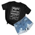 thumbnail image 4 of XCHQRTI Smooth as Tennessee Whiskey Sweet As Strawberry Wine Shirt Women Plus Size Tshirts Top, 4 of 7