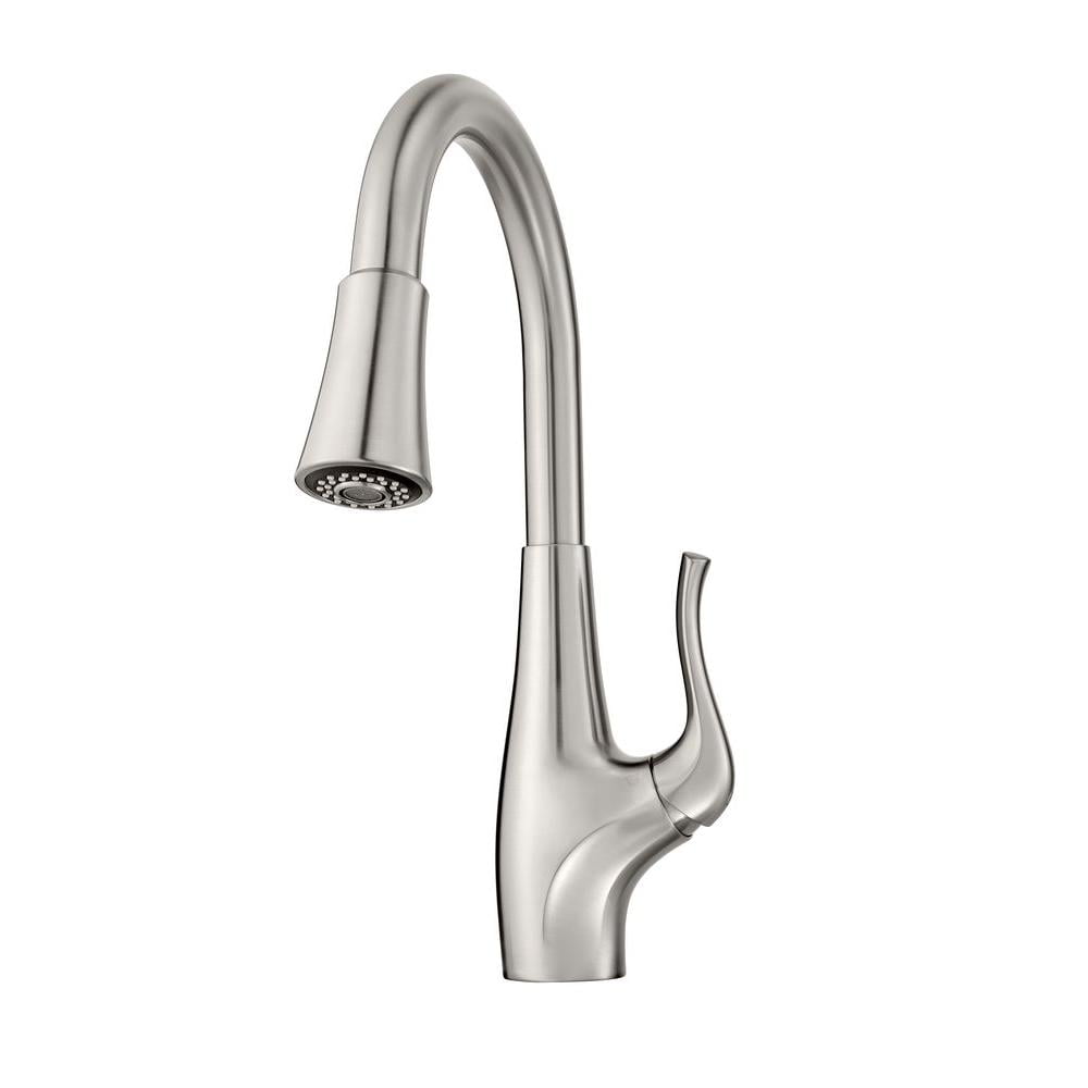 Pfister Clarify Single Handle Pull Down Kitchen Faucet In Stainless Steel With Ge Filtration System Walmartcom Walmartcom