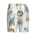 thumbnail image 5 of Gaeub Cute Colorful Animal Printed Men's Short Pajama Pants, Lightweight Lounge & Sleep Bottoms Keep You Cool - 4X-Large, 5 of 9