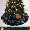 thumbnail image 6 of FMSHPON Halloween Pumpkin Xmas Christmas Tree Skirt Stand Mat for Holiday Party Decoration Indoor Outdoor 48 inches, 6 of 6