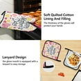 thumbnail image 4 of Happy Mother's Day Heart 5 Pcs Kitchen Set Heat Resistant Oven Mitts and Non-Slip Pot Holders with Adjustable Cooking Apron, 4 of 6