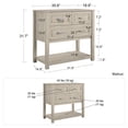 thumbnail image 6 of Little Seeds Sierra Ridge Levi Kids' 3 Drawer Dresser, Light Walnut, 6 of 15