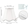 thumbnail image 3 of Kiven Softback Bell Lampshade for chandelier, Faux Silk,Clip-on, 3 of 5