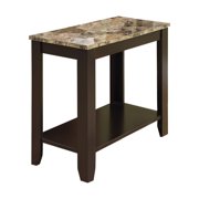 HomeRoots 21.5 in. Cappuccino Particle Board, Laminate & MDF Accent Table