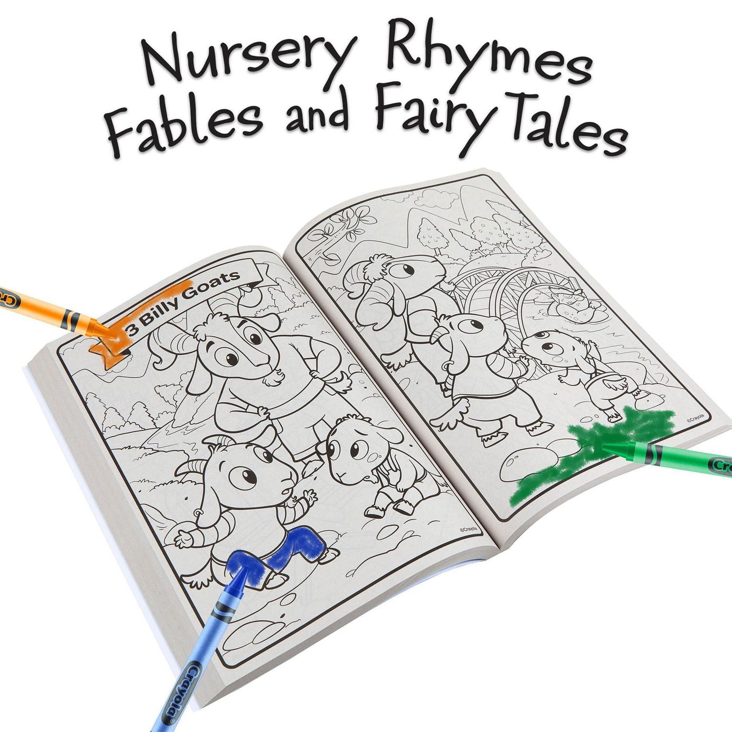 Crayola Big Book of Stories Colouring Book, 288 Pages, Big colouring book