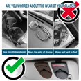 thumbnail image 2 of Gafas de sol de piel para coche con clip INTOR, visor solar negro, 2 of 6