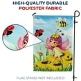 thumbnail image 4 of America Forever Summer Fairy Garden Flag - Sunflower Ladybugs Bee Fairy - Magical Fantasy Fairy Tales Spring Summer Seasonal Yard Outdoor Decorative Double Sided Flag - 12.5 x 18 Inch, 4 of 5