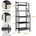 thumbnail image 2 of Forthcan 5 Tiers Plant Stand Metal Flower Pots Holder Storage Shelf Kitchen Black Bakers Rack Laundry Shelving Organizer Bathroom Storage Rack, 2 of 6