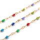 thumbnail image 2 of 304 Stainless Steel Link Chains with Spool with Enamel Soldered Stainless Steel Color Mixed Color 4~10x2x0.4~2mm about 32.8 Feet(10m)/roll, 2 of 4