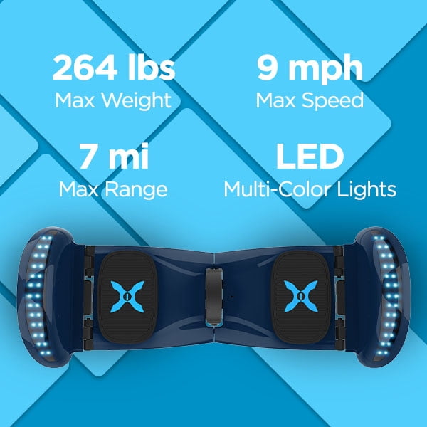 Hover-1 Rogue Hoverboard for Teens, Built-in Bluetooth Speaker, Blue