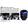 thumbnail image 5 of ICBEAMER Blue Aluminum w/ Carbon Fiber 2.5" Shift Knob, Fit Automatic and 4, 5 and 6 Speed Manual Transmission Vehicles, Interior Car Gear Lever Stick Shift Handle Automotive Replacement Parts, 5 of 8