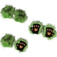 thumbnail image 4 of Guantes de disfraces de Halloween | Accesorios de cosplay de pelo largo con forma de garra y medio dedo | Poliéster suave y transpirable | Ajuste elástico | Cielo Negro Azul Café Gris Verde, 4 of 6