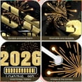 thumbnail image 4 of Golden Glitter 2026 New Year Banner Firework Design 2026 Celebration Display Sparkling Effect Black Background Happy 2026 Backdrop for New Year Party 2026 Celebration Festival Decoration, 4 of 9