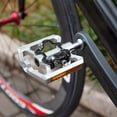 thumbnail image 3 of Pedal de bicicleta de montaña con reflector Pedales de bicicleta de aluminio ligero para SPD, 3 of 7